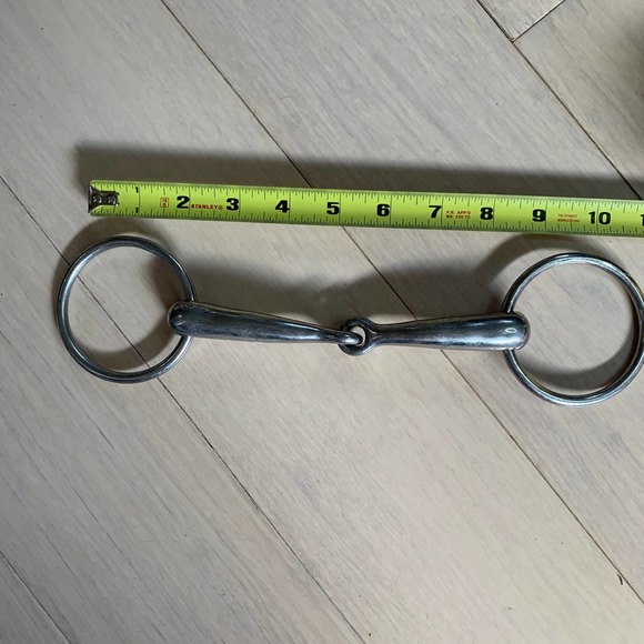 6" Loose-Ring O-Ring Snaffle Single-Break Bit - Picture 2 of 4